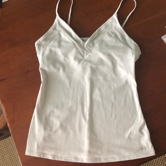 ALO Yoga Tops - Alo Yoga Top in Light Gray